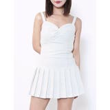 オフホワイト | ヘムプリーツツイードワンピース | EATME