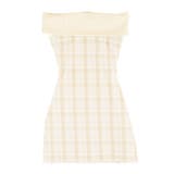 Backカットアウトチェックワンピース | EATME | 詳細画像47