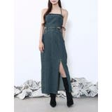 サイドレースアップデニムワンピース | EATME | 詳細画像1