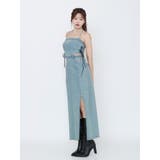 サイドレースアップデニムワンピース | EATME | 詳細画像3