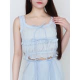 ブルー | 【SETUP】ギャザーノースリーブTOP | EATME