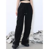 ブラック | 【SETUP着用可】サイドレーススウェットパンツ | EATME