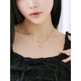ハートダブルチェーンネックレス | EATME | 詳細画像1 