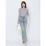 タックフレアデニムパンツ | EATME | 詳細画像32