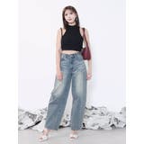 カーブシルエットデニムパンツ | EATME | 詳細画像12