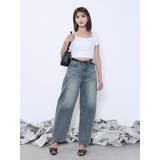 カーブシルエットデニムパンツ | EATME | 詳細画像6