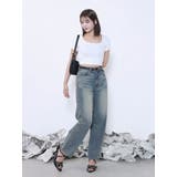 カーブシルエットデニムパンツ | EATME | 詳細画像8