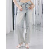 アイスブルー | カーブシルエットデニムパンツ | EATME