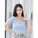 スクエアネックコンパクトTシャツ | EATME | 詳細画像11