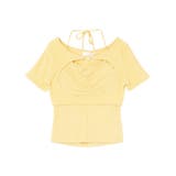 オレンジ | ホルターネックレイヤードリブTOP | EATME