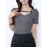 グレー | ベルテッド パフリブTOP | EATME