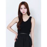 カップ付きリブニットトップス | EATME | 詳細画像20 