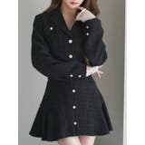 ブラック | 【SETUP】ツイード テーラードジャケット | EATME