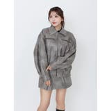 【SETUP】ヴィンテージライクフェイクレザーブルゾン | EATME | 詳細画像12