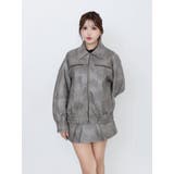 【SETUP】ヴィンテージライクフェイクレザーブルゾン | EATME | 詳細画像13