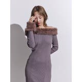 フェイクファーオフショルロングワンピース | EATME | 詳細画像11