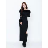 フェイクファーオフショルロングワンピース | EATME | 詳細画像16