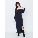 フェイクファーオフショルロングワンピース | EATME | 詳細画像17