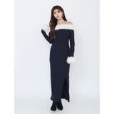 フェイクファーオフショルロングワンピース | EATME | 詳細画像18