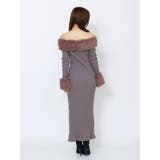 フェイクファーオフショルロングワンピース | EATME | 詳細画像35