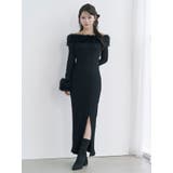 フェイクファーオフショルロングワンピース | EATME | 詳細画像4