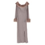 フェイクファーオフショルロングワンピース | EATME | 詳細画像50