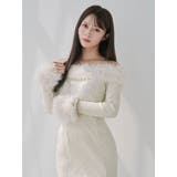 フェイクファーオフショルロングワンピース | EATME | 詳細画像9