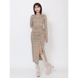 デコルテチェックワンピース | EATME | 詳細画像17