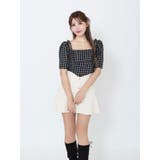 リボンショルダーチェックブラウス | EATME | 詳細画像10