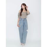 リボンショルダーチェックブラウス | EATME | 詳細画像18