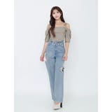 リボンショルダーチェックブラウス | EATME | 詳細画像19