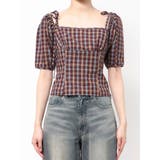 リボンショルダーチェックブラウス | EATME | 詳細画像22