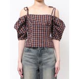 リボンショルダーチェックブラウス | EATME | 詳細画像29