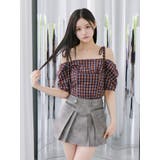 リボンショルダーチェックブラウス | EATME | 詳細画像37