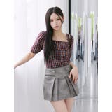 リボンショルダーチェックブラウス | EATME | 詳細画像43