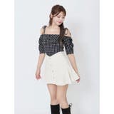 リボンショルダーチェックブラウス | EATME | 詳細画像9