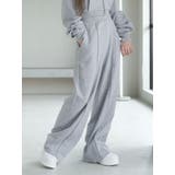 グレー | 【SETUP着用可】スウェットワイドパンツ | EATME