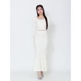 【SETUP着用可】クロスケーブルニットスカート | EATME | 詳細画像7