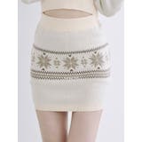 アイボリー | ノルディックニットスカート | EATME