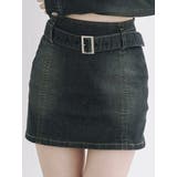 ベルトタイトデニムスカート | EATME | 詳細画像1 