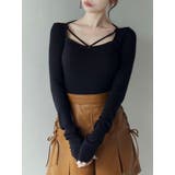 ブラック | リングデコルテリブTOP | EATME