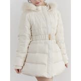 フェイクファーフードレディダウンコート | EATME | 詳細画像1