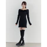 ベルテッドフェイクファーリブワンピース | EATME | 詳細画像23