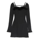 ベルテッドフェイクファーリブワンピース | EATME | 詳細画像39