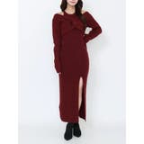 ワイン | ツイストニットワンピース | EATME