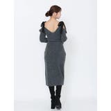 リボンショルダーロングニットワンピース | EATME | 詳細画像24 