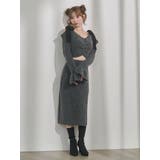 リボンショルダーロングニットワンピース | EATME | 詳細画像34 