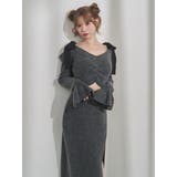 リボンショルダーロングニットワンピース | EATME | 詳細画像5 