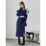 リボンショルダーロングニットワンピース | EATME | 詳細画像9 