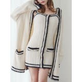 オフホワイト | バイカラーアンサンブルニットワンピース | EATME